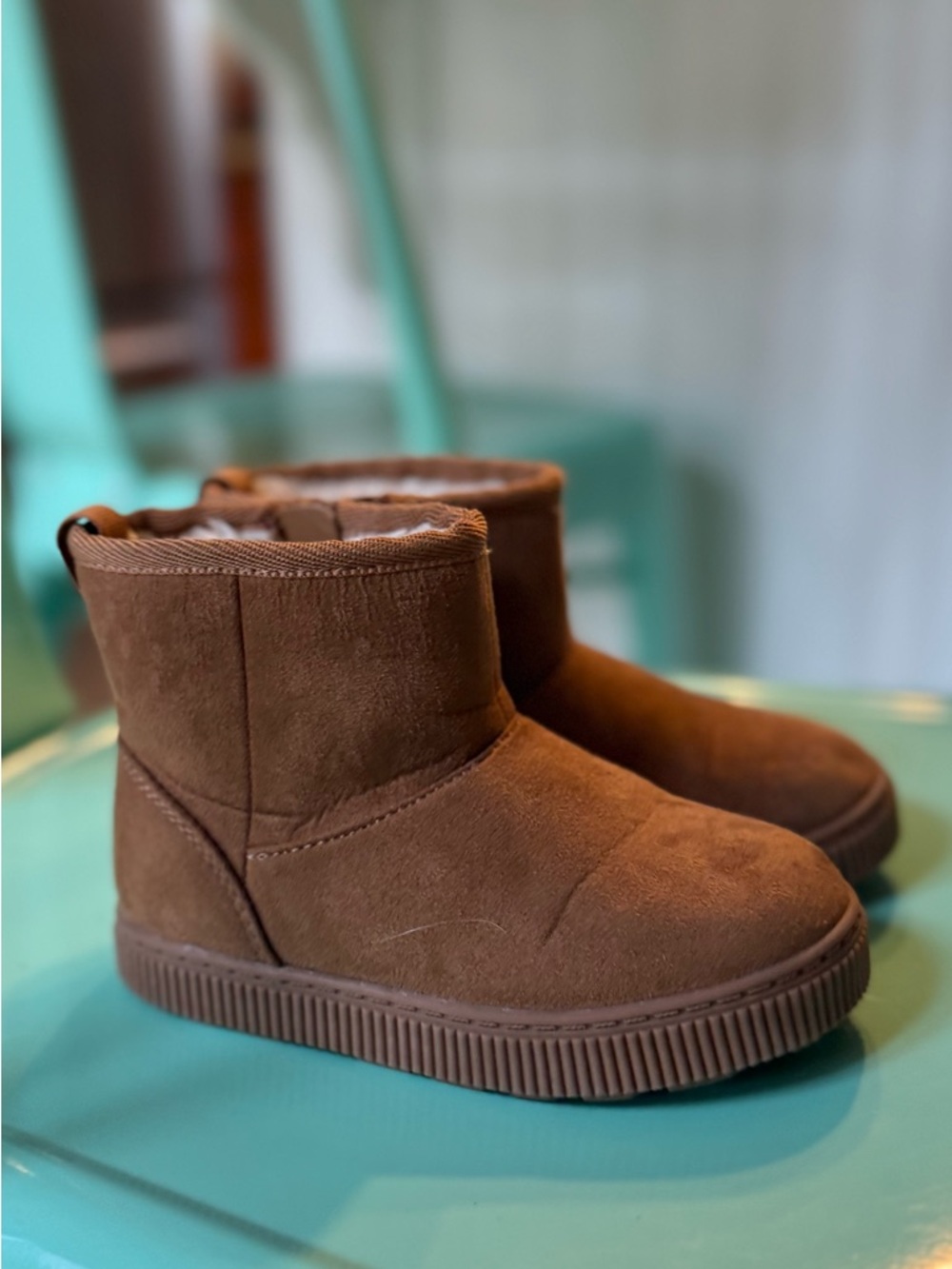 Cat & Jack Brown Kids Suede Boots